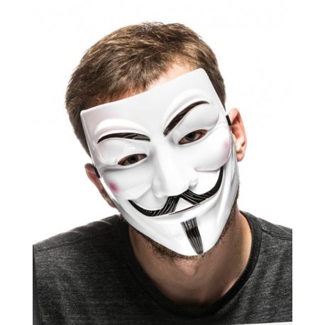 Maska Anonymous Vendeta - Bílá