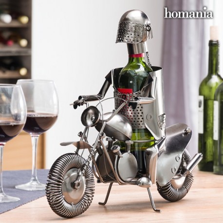Kovový stojan na víno Motorkář Homania