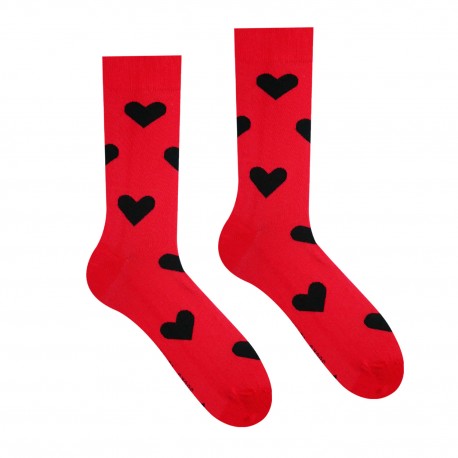 Veselé ponožky HESTY - Valentýn ONA