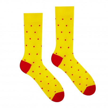 Veselé ponožky HESTY - Žlutý Gentleman