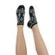 Veselé ponožky HESTY - Čičmany kotníkové černé