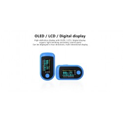 Pulzometer na prst - Oxymeter s Bluetooth a OLED LCD displayem