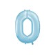Fóliový balón - Číslo, světle modrý 86cm