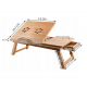 Bambusový skladací stolík pod notebook s odvetrávaním