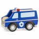 Drevené policajné auto