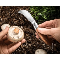 Zahradní a houbařský nůž srpkovitého tvaru