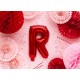 Fóliový balón - červený - písmena, 35 cm