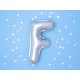 Fóliový balón - stříbrný - písmena, 35 cm