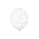 Čiré balóny se srdíčky - Crystal Clear - 30cm, 6ks