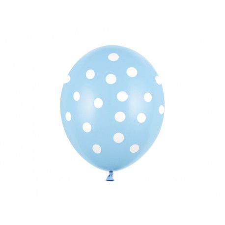 Balón - Tečkovaný - pastelový, 30cm (6ks)