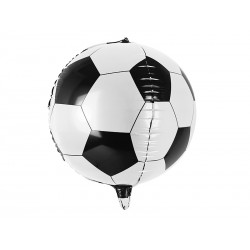 Fóliový balón - Fotbalový míč - černo-bílý, 40cm