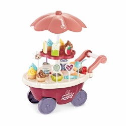 Růžový vozík na cukroví se zmrzlinou 36 ks
