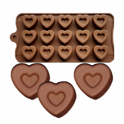 Silikonová forma na čokoládové bonbóny - Srdíčka