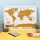 Stírací mapa světa - 88 x 52,5 cm