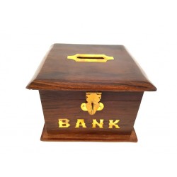Dřevěná pokladnička - Bank