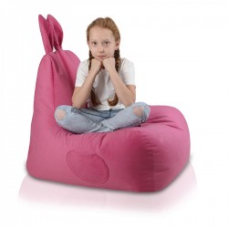 Dětský sedací vak Ecopuf - Zajíček L - Plyš amore