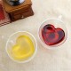 Sada sklenic z dvoustěnného skla - srdce 2 ks