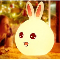 Nabíjecí LED noční lampička - Zajíček