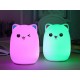 Dětská LED noční lampička na baterky - Kotě