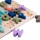 Dřevěná dětská puzzle skládačka - Písmenkovo