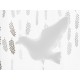 Fóliový balón - Bílá holubice - 77x66cm