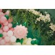Fóliový balón - Ružový kvet - 70x62 cm