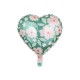 Fóliový balón - Kvetinové srdce - 45 cm