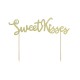 Zapich na tortu - "Sweet Kisses" - zlatý, 16,5 cm