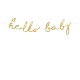 Girlanda - Baner - Hello Baby, elegant 18x70cm