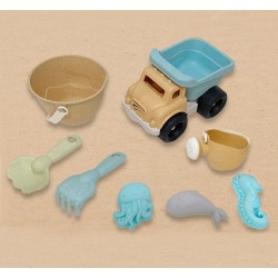 Autíčko s hračkami do písku z Bio-plastu 8ks