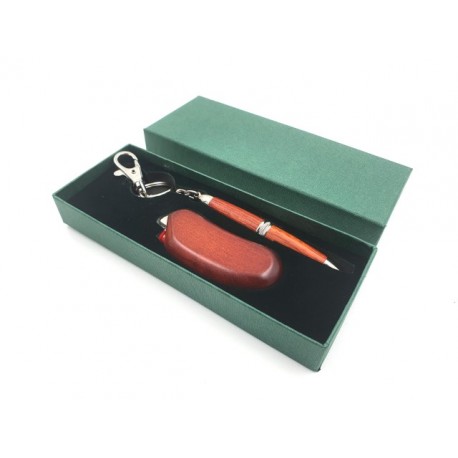 Zapaľovač a pero v darčekovej krabičke - Wood