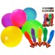 Farebné LED svietiace balóniky 30cm (5ks)