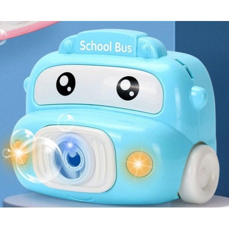 Školský autobus na mydlové bubliny