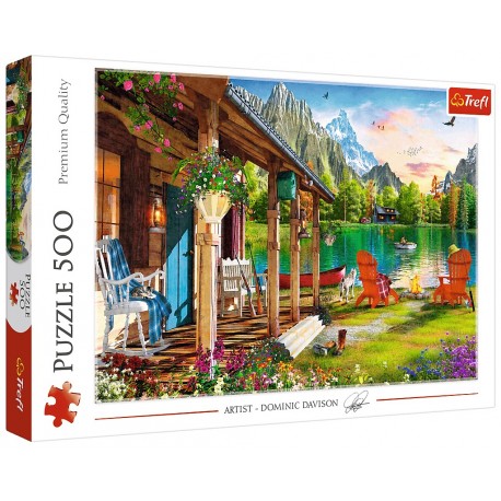Puzzle - Domček v horách 500 dielov