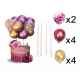 Set mini balónikov na tortu - Birthday Balloons (10ks)