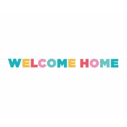 Uvítací girlanda "Welcome Home" 250 cm