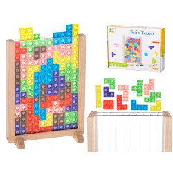 Logický dřevěný hlavolam - Tetris 42 dílků