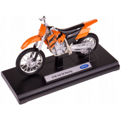 Model motorky na podstavě - Welly 1:18 - KTM 450 SX Racing