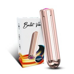 Mini USB vibrátor - Bullet Vibe - ružové zlato