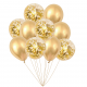 Mix latexových balónov s konfetami - PartyPal 10 ks