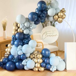 Kompletní balonová výzdoba - Blue mix, 100ks