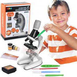Detský LED mikroskop s príslušenstvom - Little Scientist 1200x