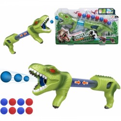 Zpružinový odpalovač na pěnové míčky - Woopie T-Rex