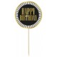Zápich na tortu - "Happy Birthday" - Round Wish
