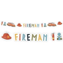 Dětská narozeninová girlanda - Fireman 300x15 cm