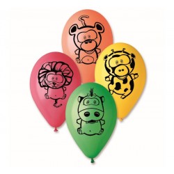 Set latexových balónov - Jungle Friends, 30cm (5ks)