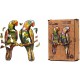 3D drevené puzzle handmade - Papagáje A4