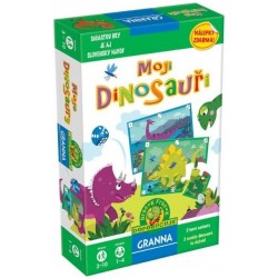Spoločenská hra s puzzle skladačkami - Moje Dinosaury