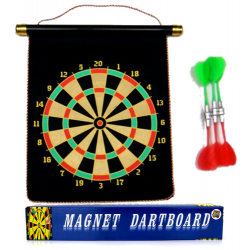 Magnetické šípky s obojstranným terčom - Dartboard