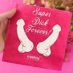 Papierové obrúsky - "Super Dick Forever" - 12,5x12,5 cm